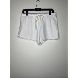James Perse white sweat shorts size 2